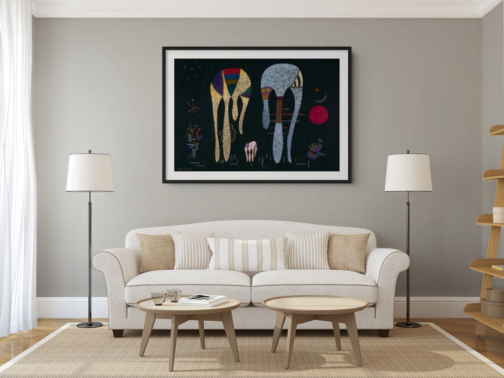 Couple on Horseback - Wassily Kandinsky - Premium 430g canvas (gallery quality)