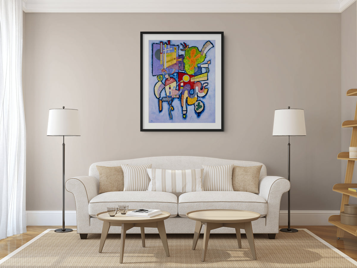Complejidad simple - Wassily Kandinsky - Lienzo premium 430g (calidad de galeria)