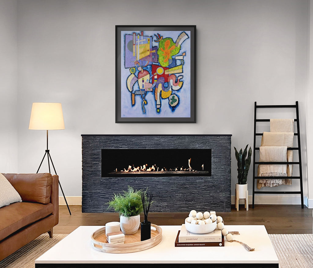 Couple à cheval - Vassily Kandinsky - Toile premium 430g (qualité galerie)