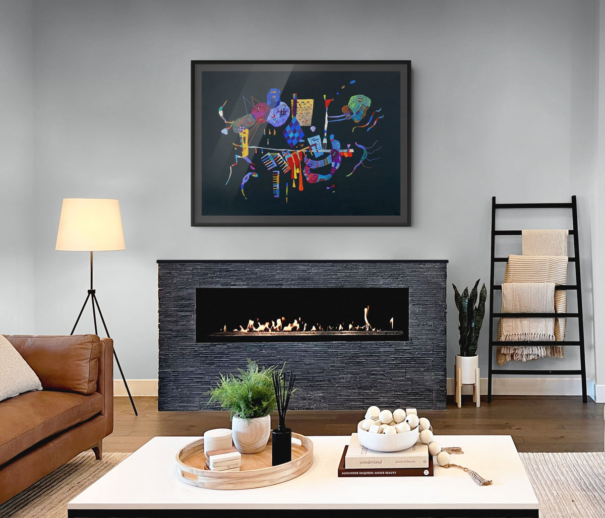 Alrededor de la línea - Wassily Kandinsky - Lienzo premium 430g (calidad de galeria)