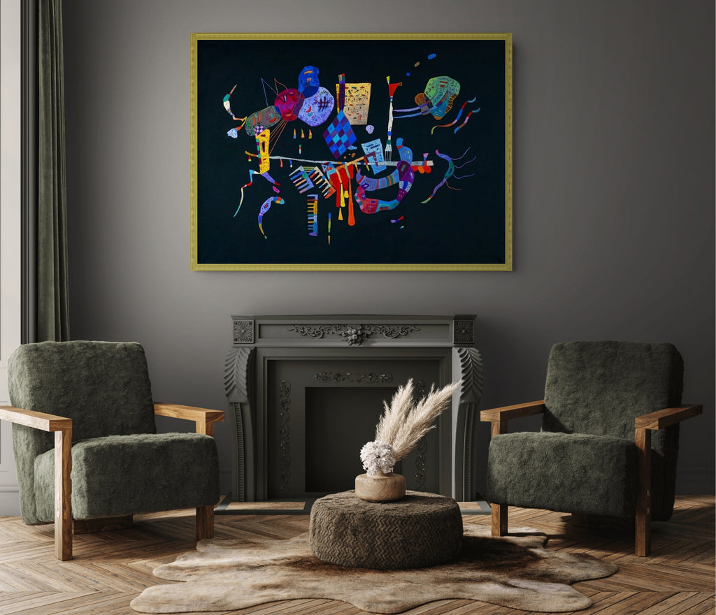 Couple on Horseback - Wassily Kandinsky - Premium 430g canvas (gallery quality)