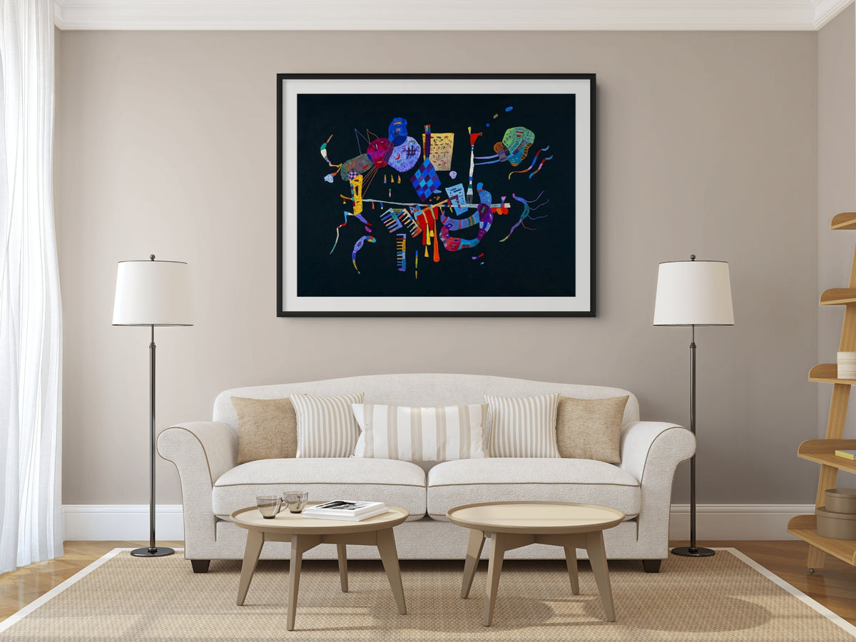 Alrededor de la línea - Wassily Kandinsky - Lienzo premium 430g (calidad de galeria)