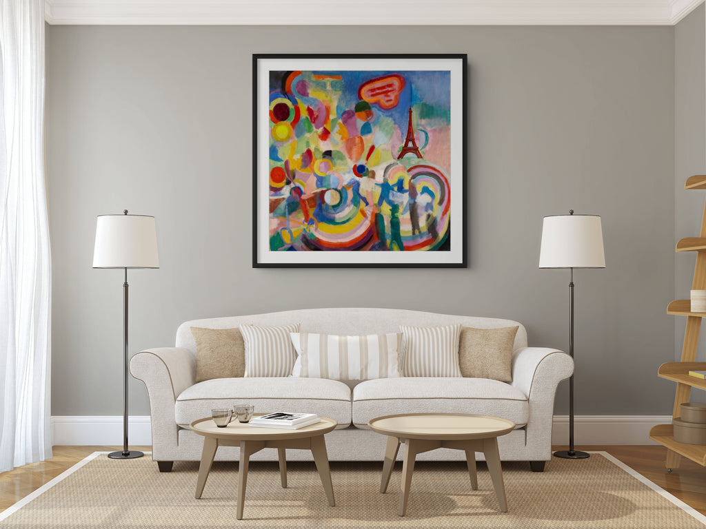 Fenêtres ouvertes simultanément - Robert Delaunay - Toile premium 430g (qualité galerie)