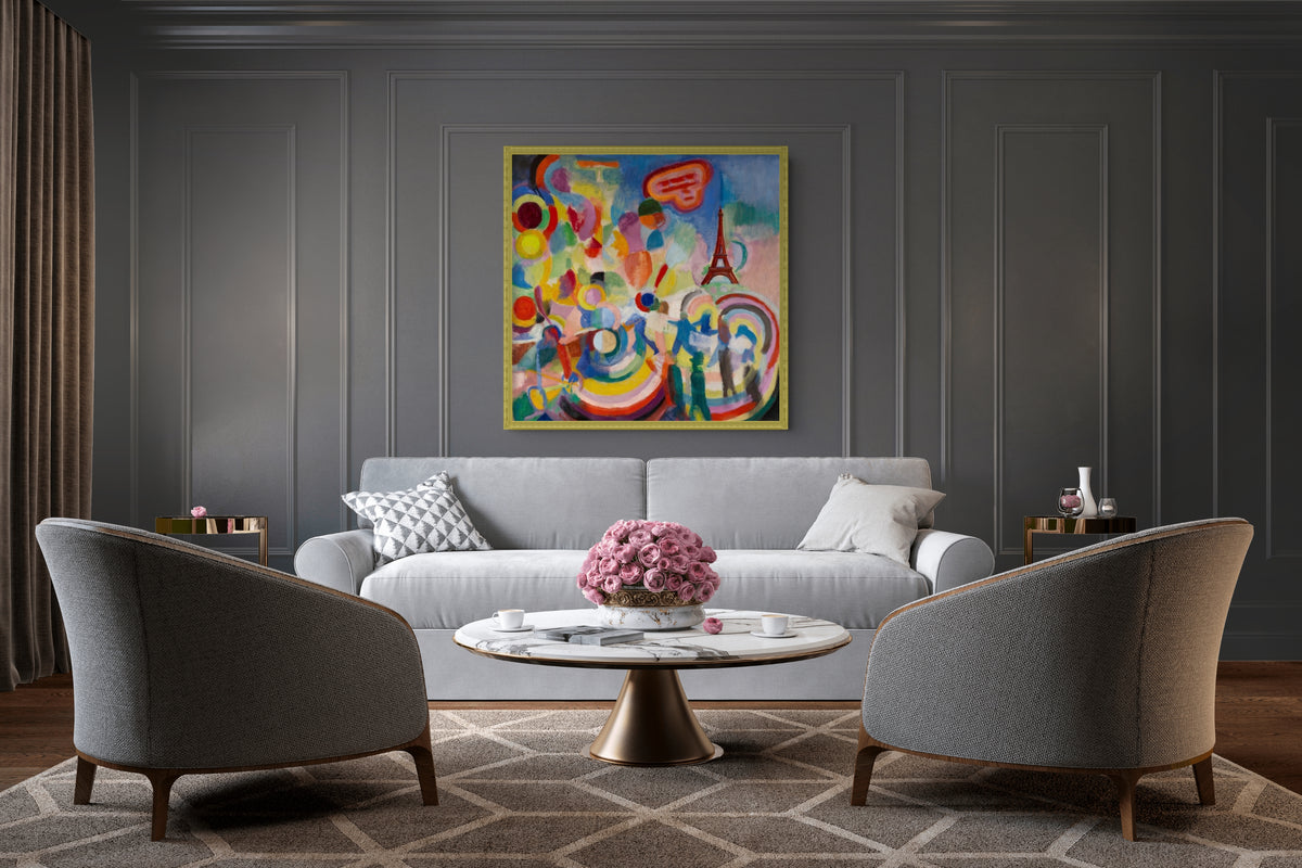 Homenaje a Blériot - Robert Delaunay - Lienzo premium 430g (calidad de galeria)