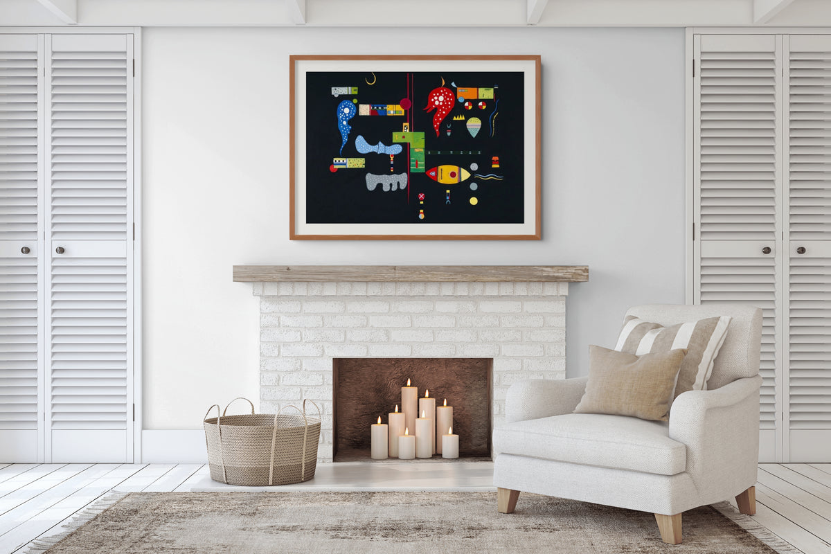 Couple on Horseback - Wassily Kandinsky - Premium 430g canvas (gallery quality)