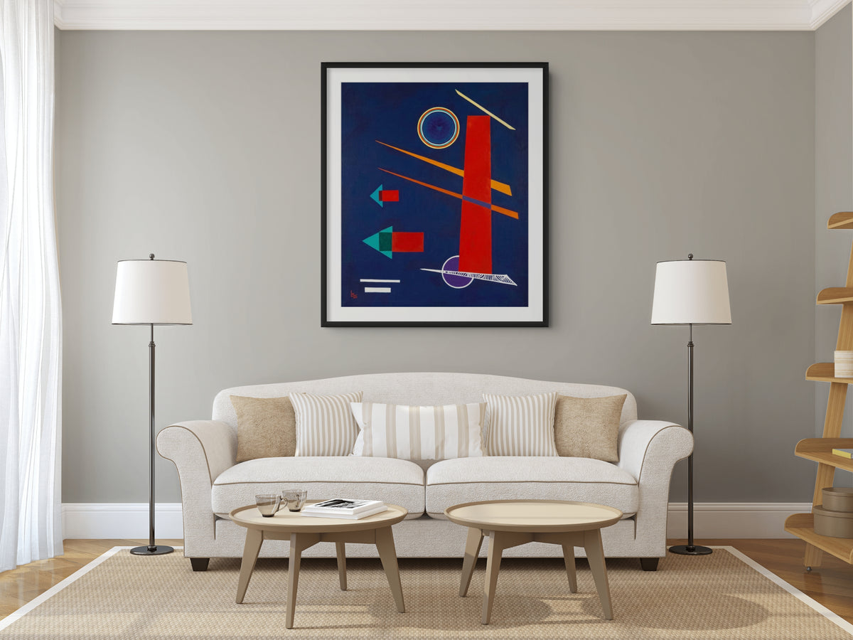 Rojo poderoso - Wassily Kandinsky - Lienzo premium 430g (calidad de galeria)