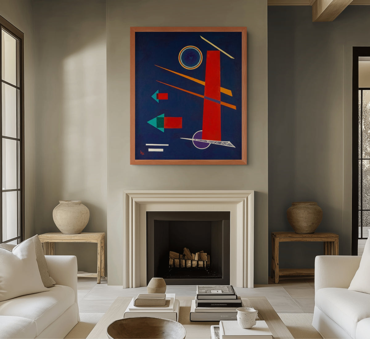 Rojo poderoso - Wassily Kandinsky - Lienzo premium 430g (calidad de galeria)