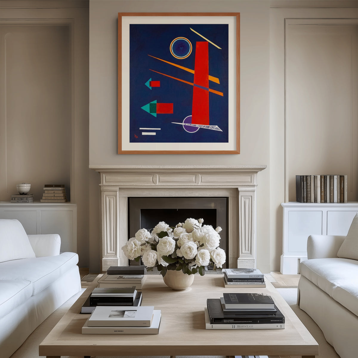 Rojo poderoso - Wassily Kandinsky - Lienzo premium 430g (calidad de galeria)