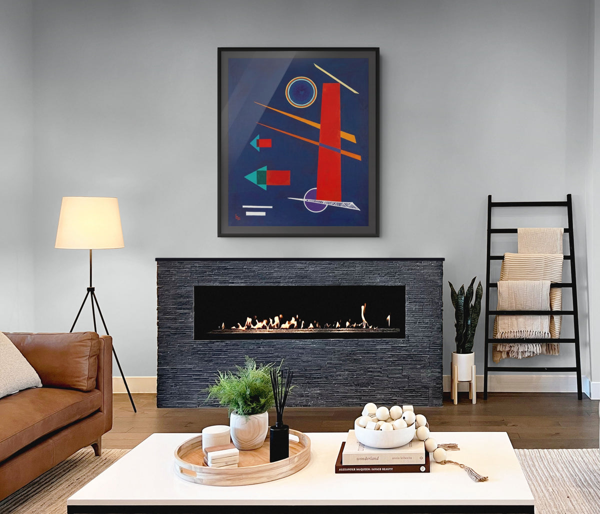 Rojo poderoso - Wassily Kandinsky - Lienzo premium 430g (calidad de galeria)