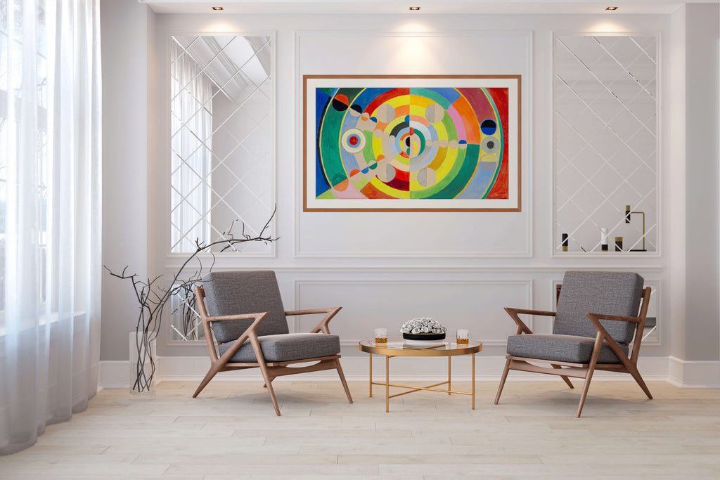 Fenêtres ouvertes simultanément - Robert Delaunay - Toile premium 430g (qualité galerie)