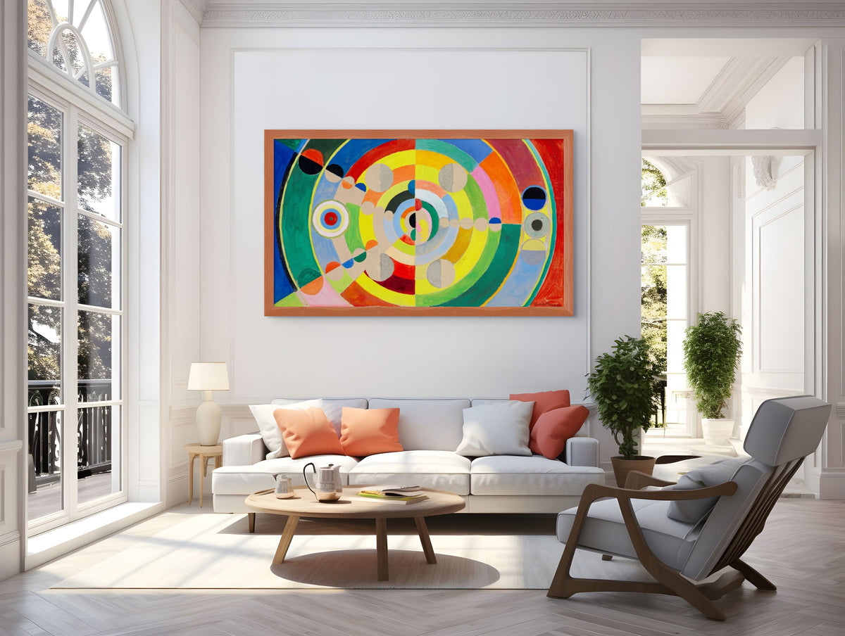 Discos en relieve  - Robert Delaunay - Lienzo premium 430g (calidad de galeria)