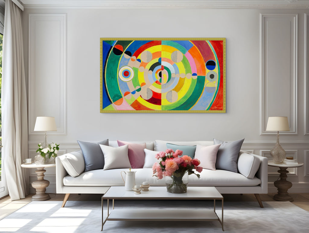 Fenêtres ouvertes simultanément - Robert Delaunay - Toile premium 430g (qualité galerie)