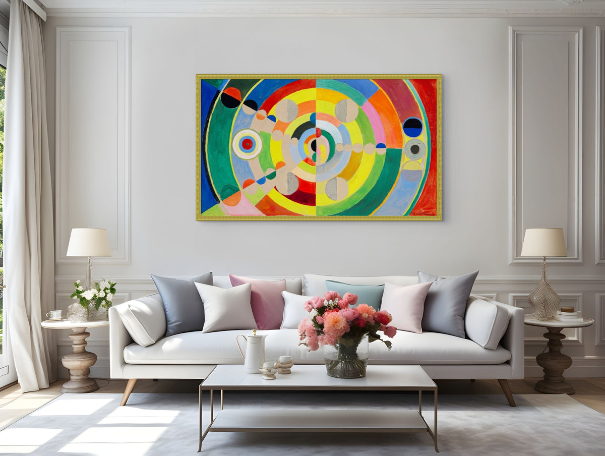 Discos en relieve  - Robert Delaunay - Lienzo premium 430g (calidad de galeria)