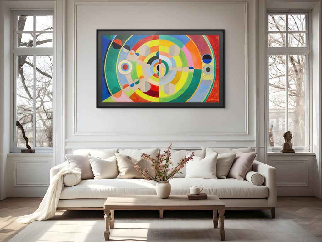 Fenêtres ouvertes simultanément - Robert Delaunay - Toile premium 430g (qualité galerie)