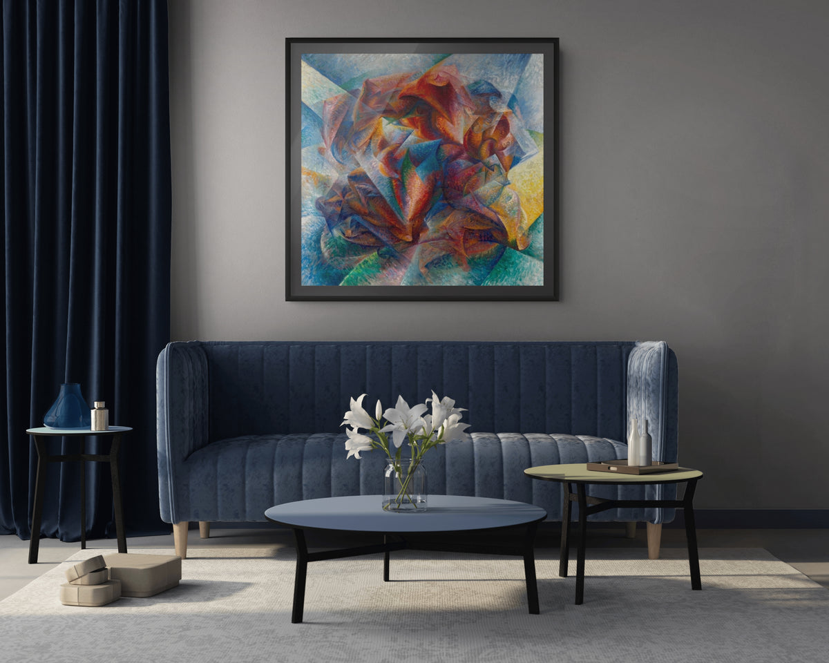 Le buveur - Umberto Boccioni - Toile premium 430g (qualité galerie)