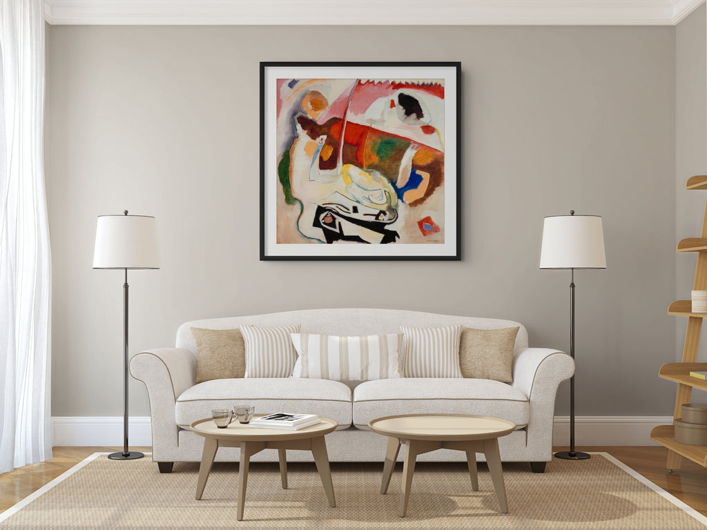 Couple on Horseback - Wassily Kandinsky - Premium 430g canvas (gallery quality)