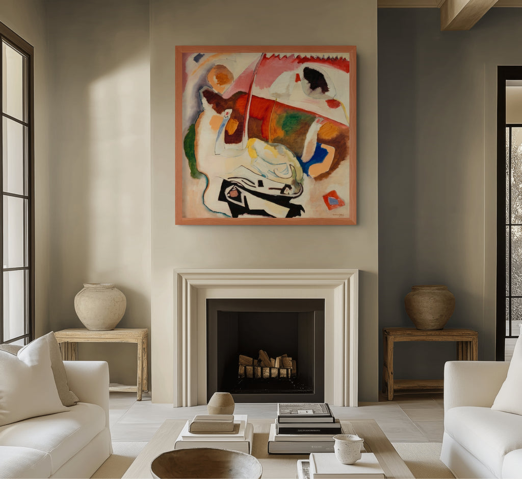 Couple on Horseback - Wassily Kandinsky - Premium 430g canvas (gallery quality)