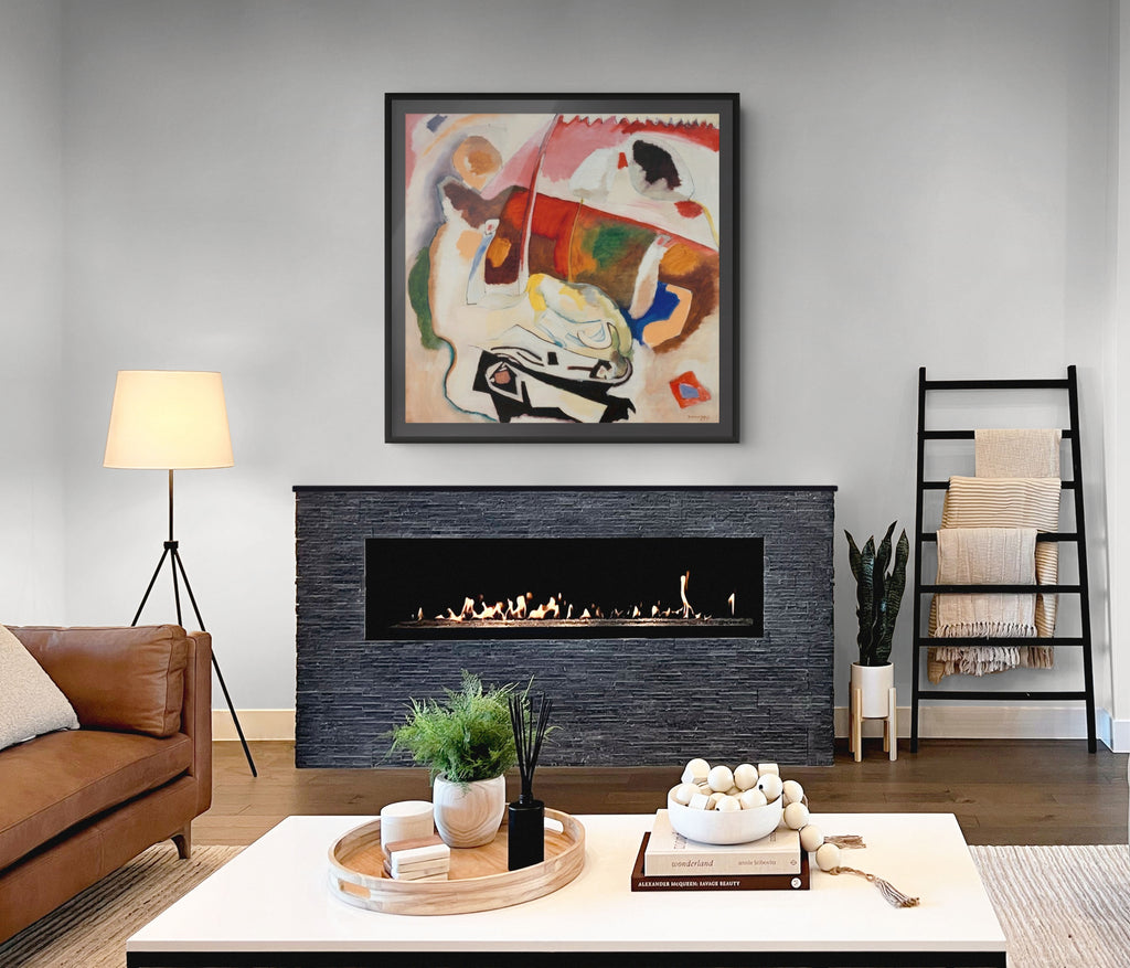 Couple on Horseback - Wassily Kandinsky - Premium 430g canvas (gallery quality)