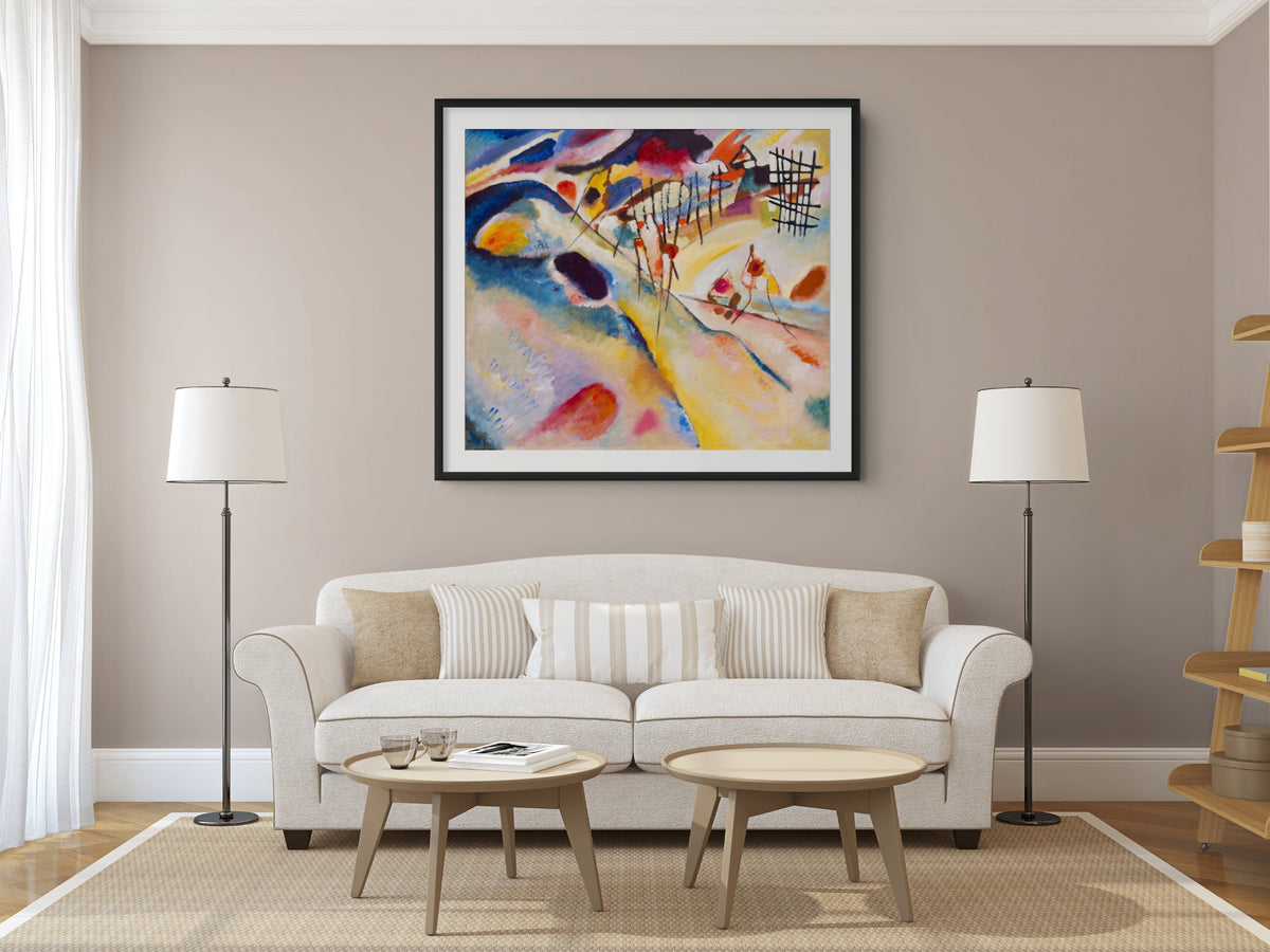 Couple on Horseback - Wassily Kandinsky - Premium 430g canvas (gallery quality)