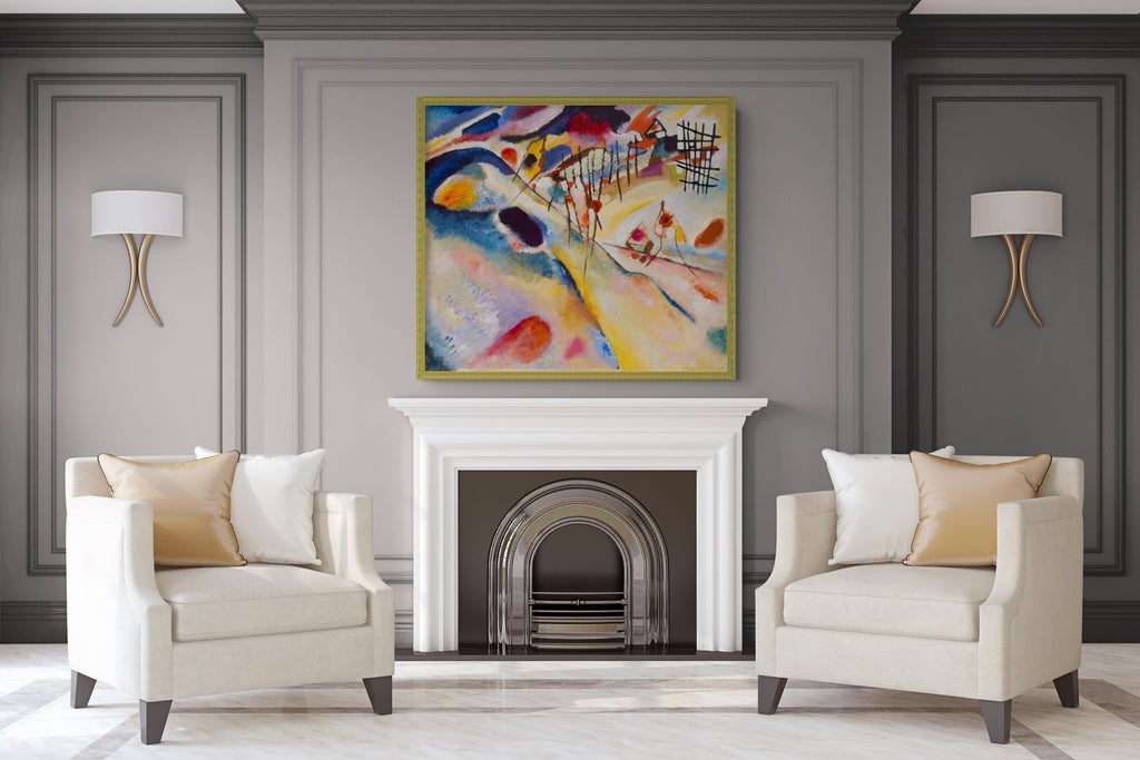 Couple on Horseback - Wassily Kandinsky - Premium 430g canvas (gallery quality)