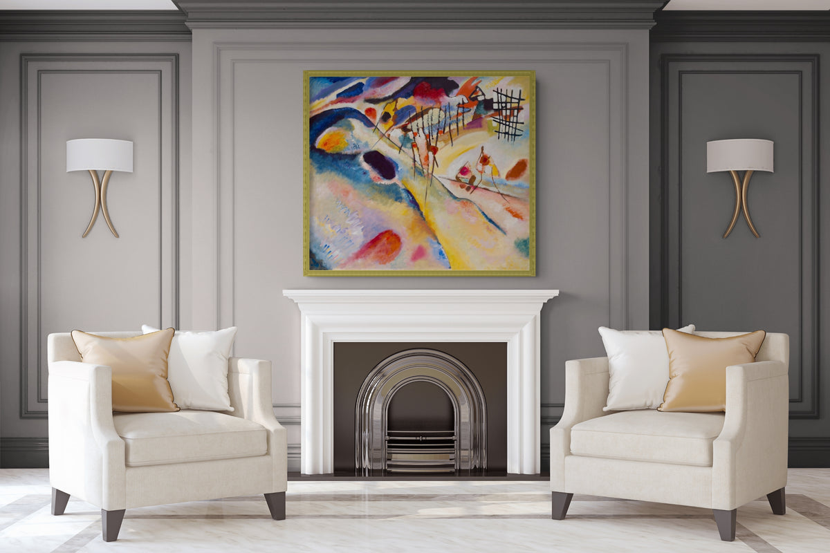 Couple on Horseback - Wassily Kandinsky - Premium 430g canvas (gallery quality)