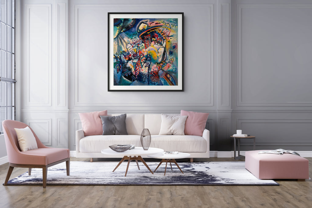 Couple on Horseback - Wassily Kandinsky - Premium 430g canvas (gallery quality)