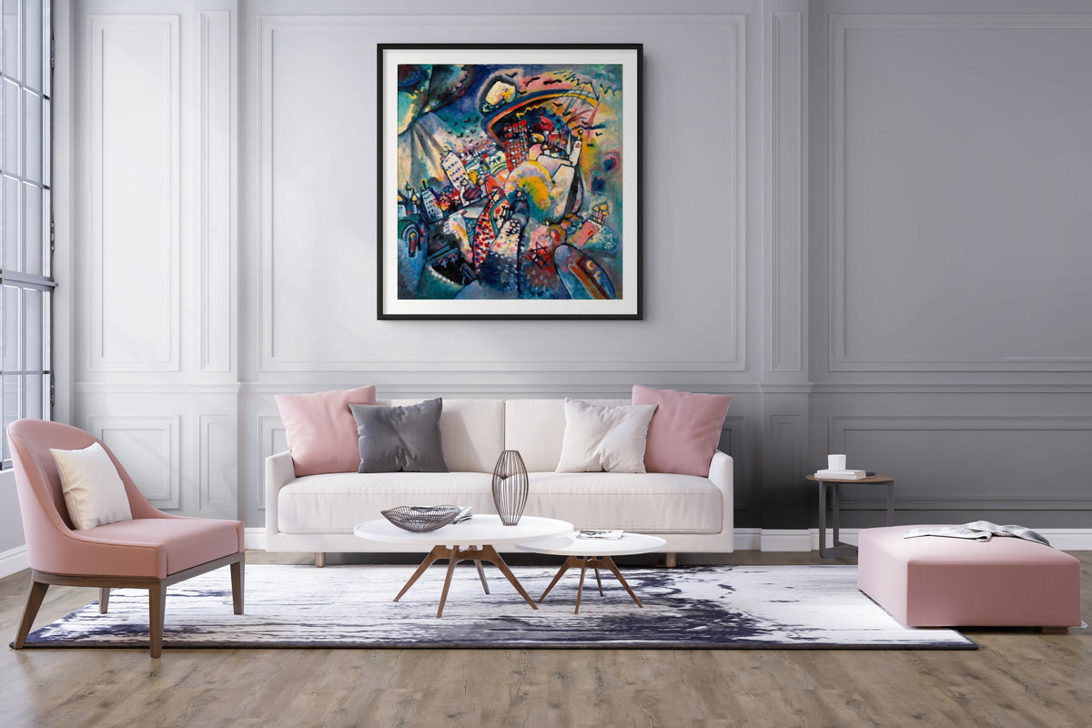 Couple on Horseback - Wassily Kandinsky - Premium 430g canvas (gallery quality)