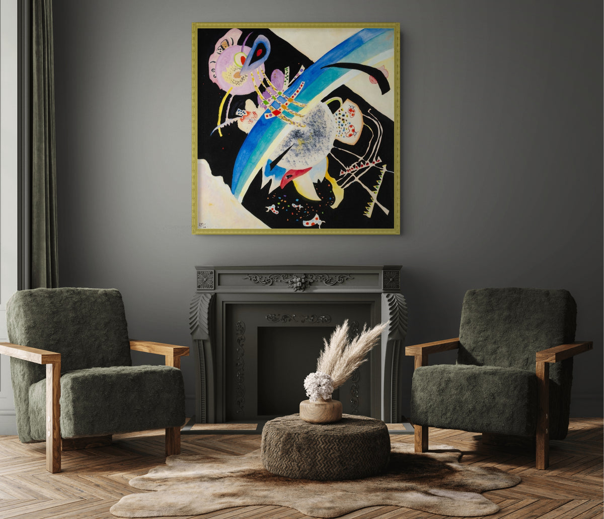 Couple à cheval - Vassily Kandinsky - Toile premium 430g (qualité galerie)