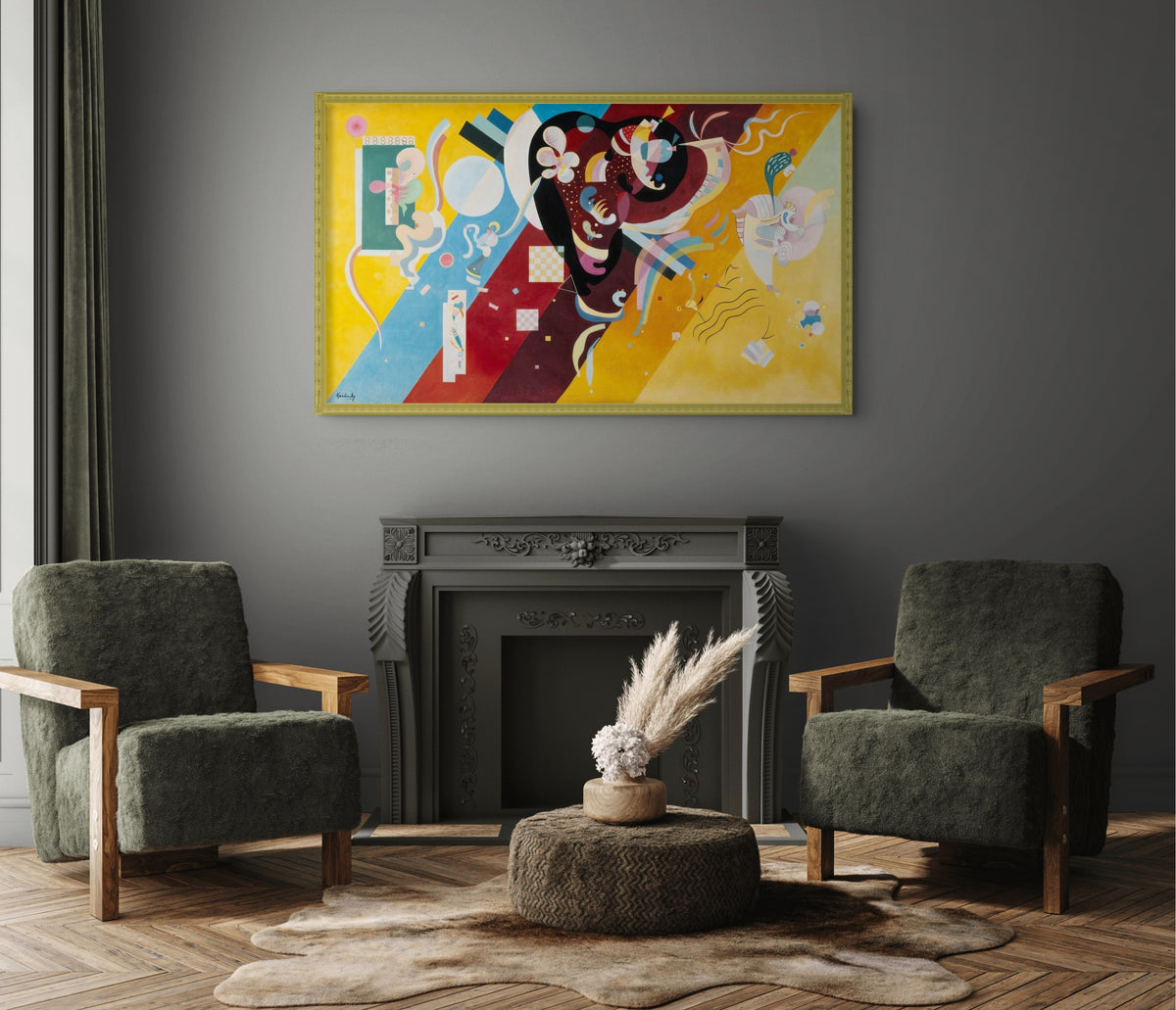 Couple à cheval - Vassily Kandinsky - Toile premium 430g (qualité galerie)