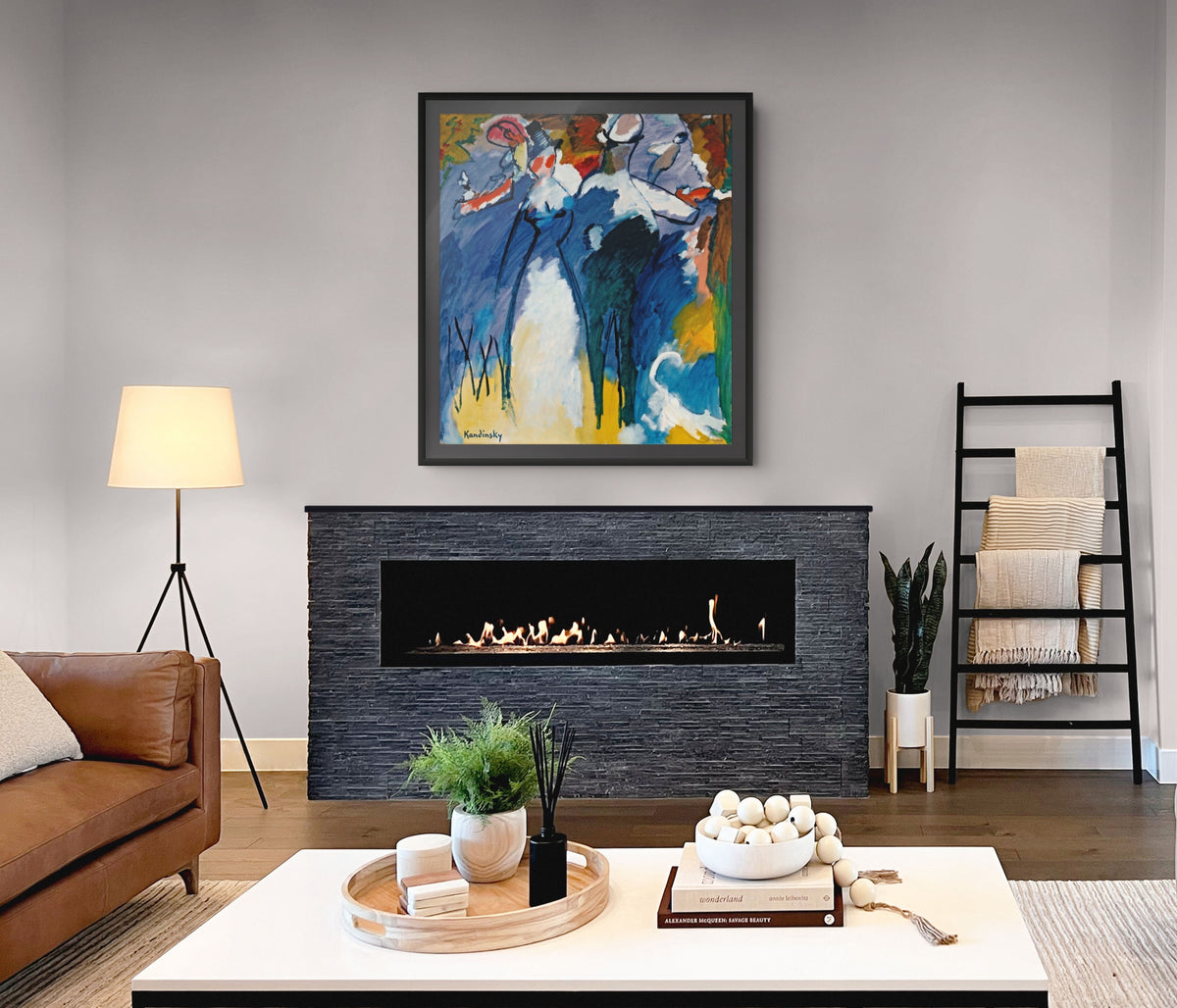 Couple à cheval - Vassily Kandinsky - Toile premium 430g (qualité galerie)