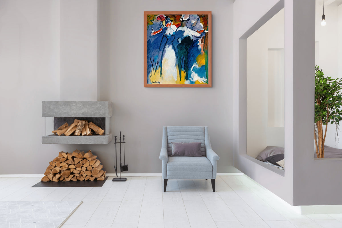 Couple à cheval - Vassily Kandinsky - Toile premium 430g (qualité galerie)