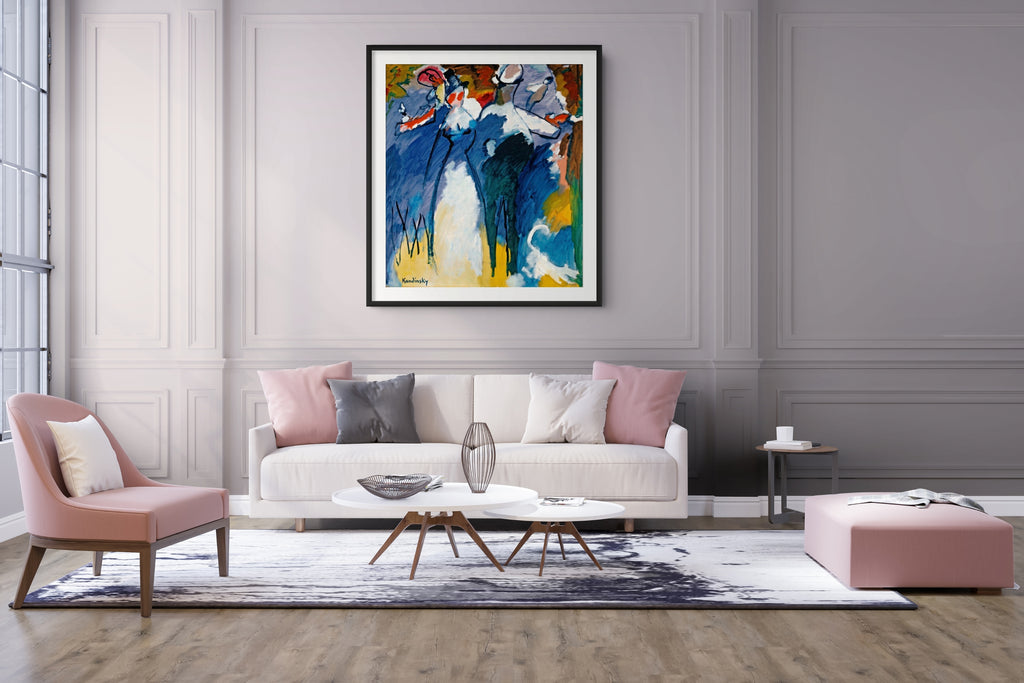 Couple à cheval - Vassily Kandinsky - Toile premium 430g (qualité galerie)