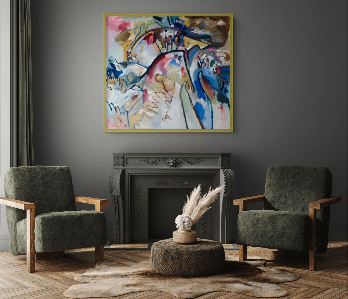 Couple à cheval - Vassily Kandinsky - Toile premium 430g (qualité galerie)