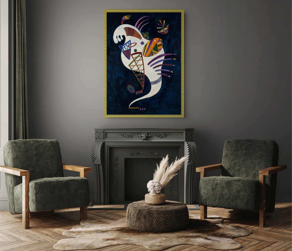 Couple à cheval - Vassily Kandinsky - Toile premium 430g (qualité galerie)