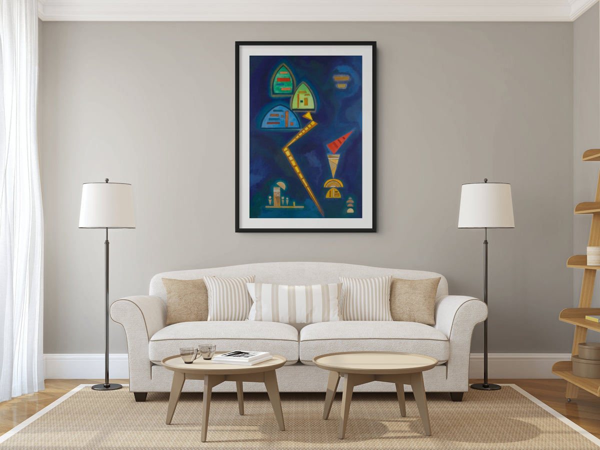 Couple on Horseback - Wassily Kandinsky - Premium 430g canvas (gallery quality)