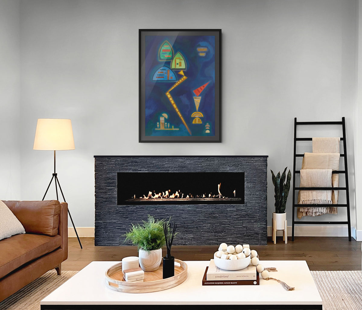 Couple on Horseback - Wassily Kandinsky - Premium 430g canvas (gallery quality)