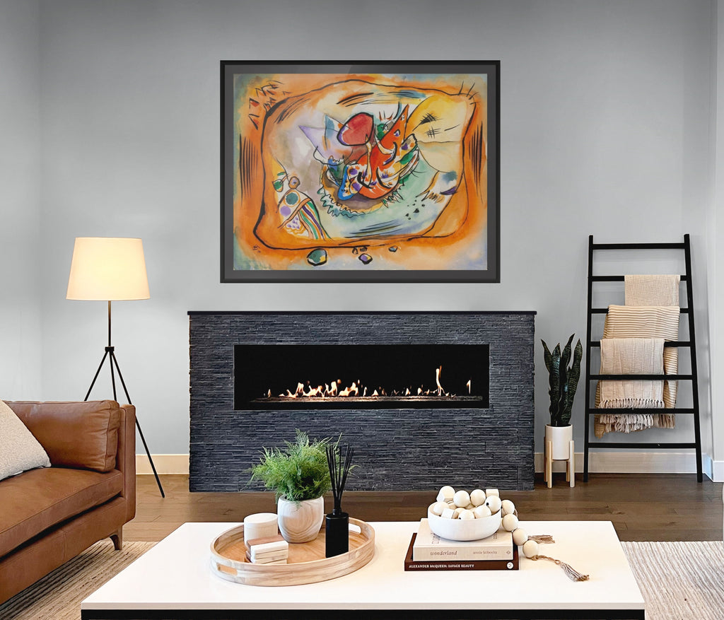 Couple on Horseback - Wassily Kandinsky - Premium 430g canvas (gallery quality)
