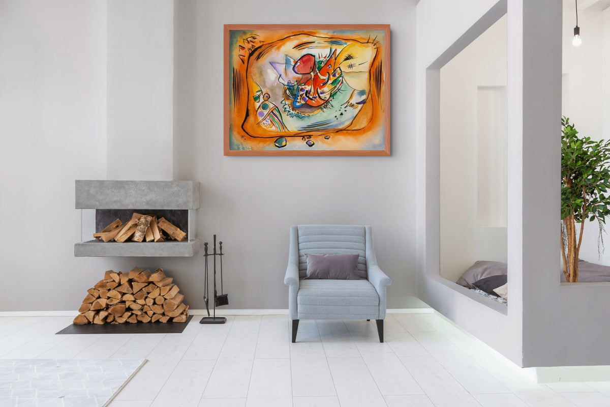 Couple on Horseback - Wassily Kandinsky - Premium 430g canvas (gallery quality)