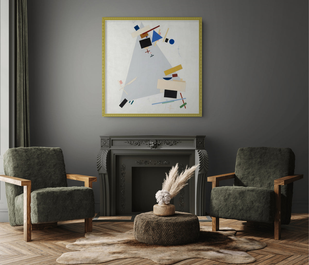 Suprematismo dinámico n.º 57 - Kazimir Malévich - Lienzo premium 430g (calidad de galeria)