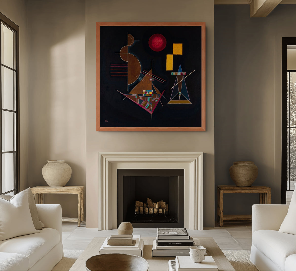 Luz en pesado - Wassily Kandinsky - Lienzo premium 430g (calidad de galeria)