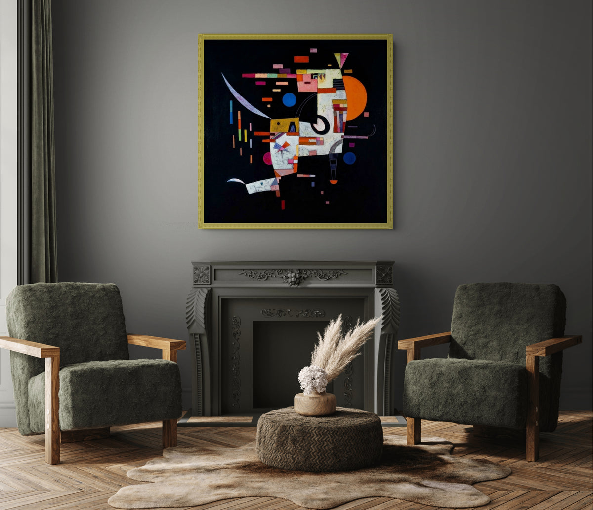Rigidez suave - Wassily Kandinsky - Lienzo premium 430g (calidad de galeria)