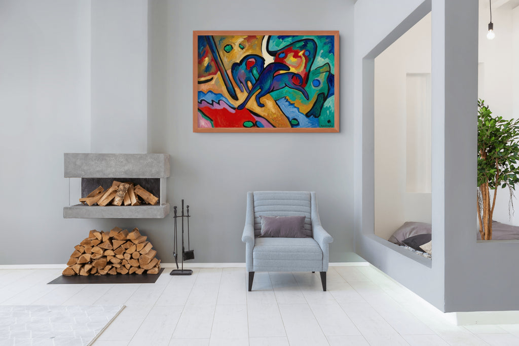 Couple à cheval - Vassily Kandinsky - Toile premium 430g (qualité galerie)