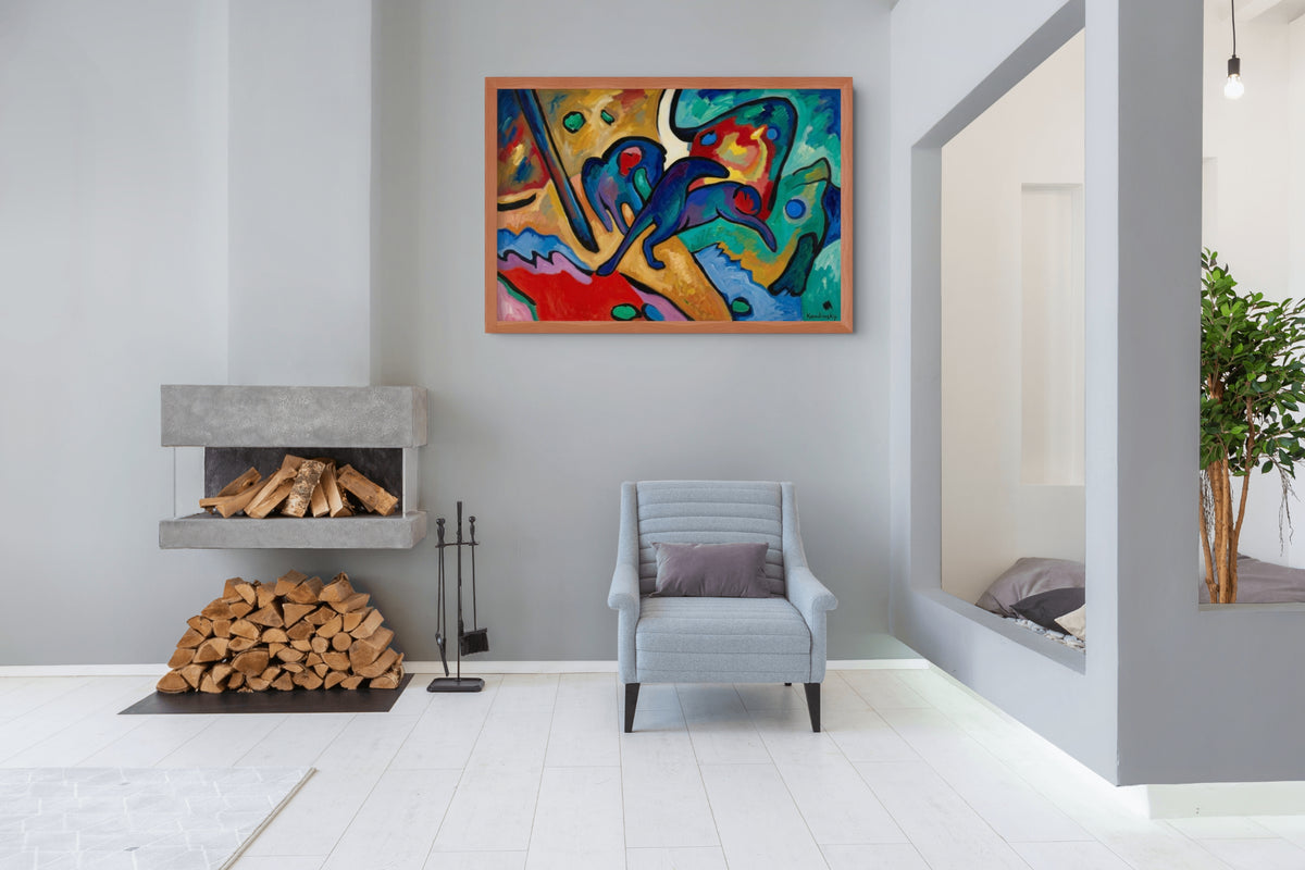 Couple à cheval - Vassily Kandinsky - Toile premium 430g (qualité galerie)