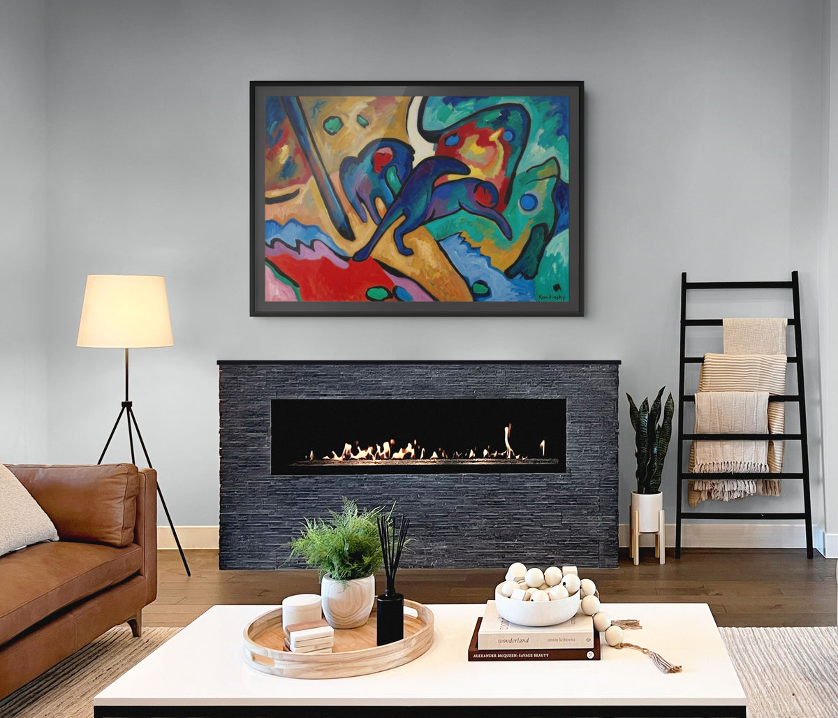 Couple à cheval - Vassily Kandinsky - Toile premium 430g (qualité galerie)