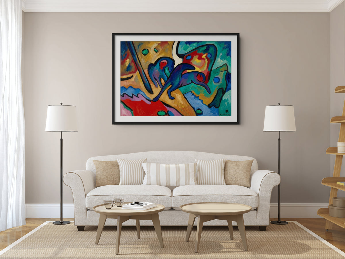 Couple à cheval - Vassily Kandinsky - Toile premium 430g (qualité galerie)
