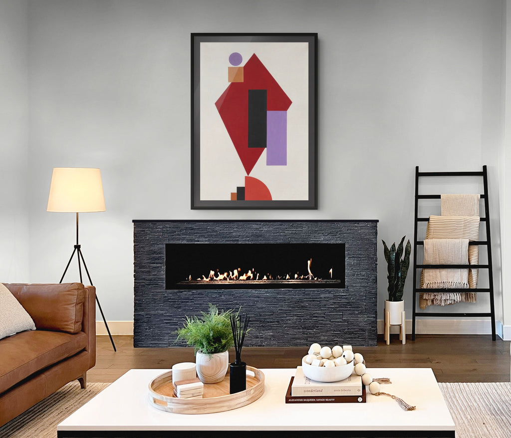 Ornamento suprematista monumental - Kazimir Malévich - Lienzo premium 430g (calidad de galeria)