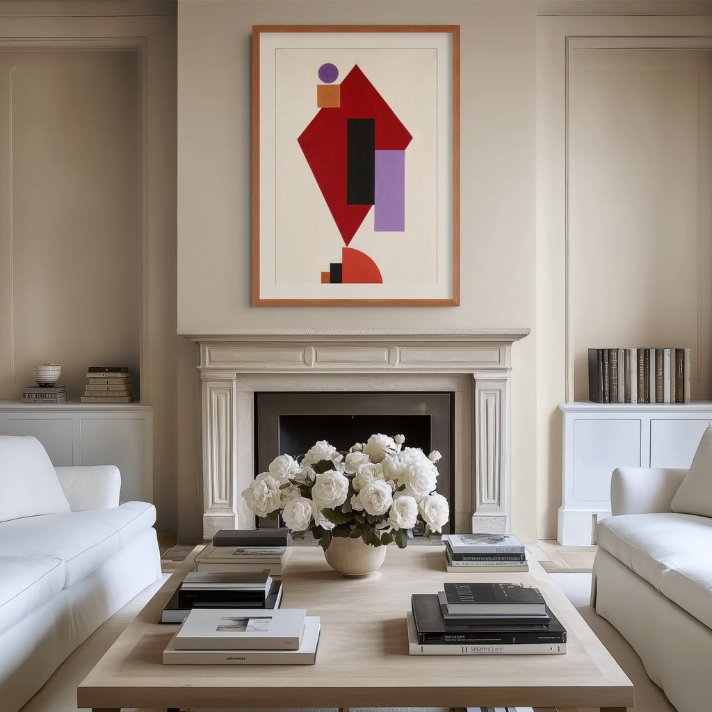 Ornamento suprematista monumental - Kazimir Malévich - Lienzo premium 430g (calidad de galeria)