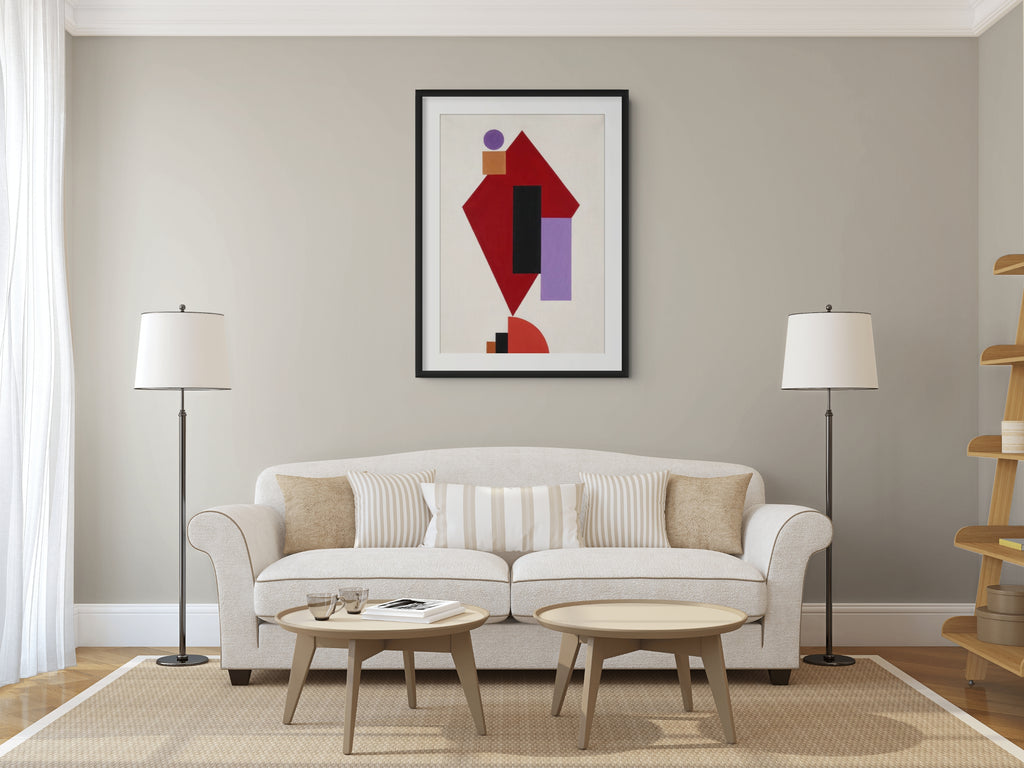 Ornamento suprematista monumental - Kazimir Malévich - Lienzo premium 430g (calidad de galeria)