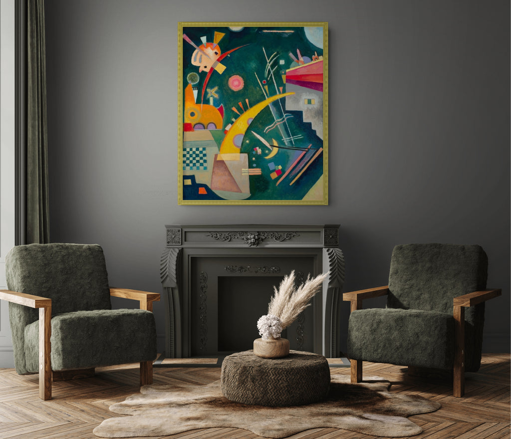 Forma de cuerno - Wassily Kandinsky - Lienzo premium 430g (calidad de galeria)
