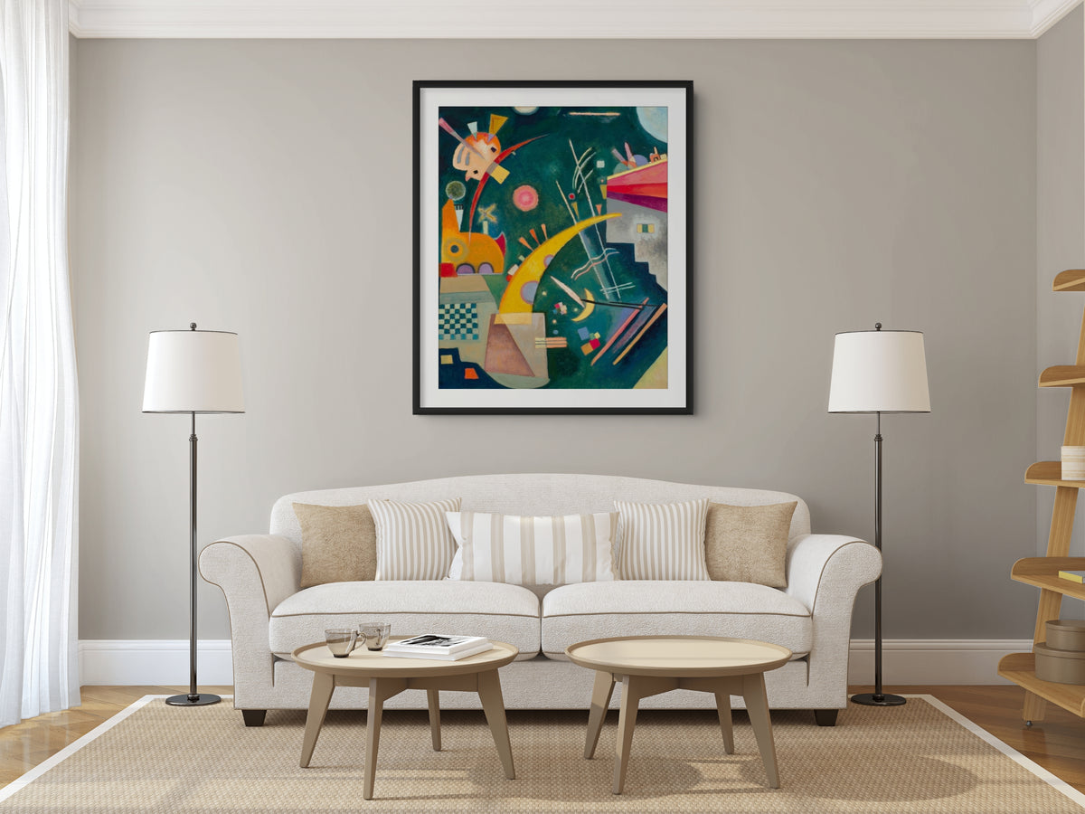 Forma de cuerno - Wassily Kandinsky - Lienzo premium 430g (calidad de galeria)